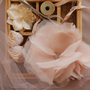 Chiffon and Tulle Flowers by Olivia Kanaley