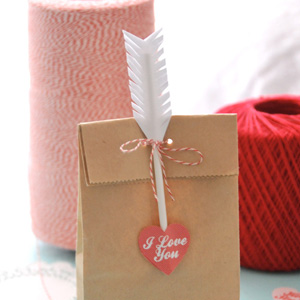 Cupid's Arrow Gift Bag Toppers