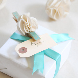 Fancy Clothespin Gift Toppers