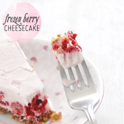 Frozen Berry Cheesecake with Gingersnap Pecan Crust