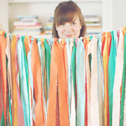 DIY Fabric Strip Ribbon Garland from My Life as a Sugar Lander
