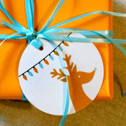 Deer Holiday Tags by Kristina