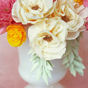 DIY Crepe Paper Bouquet by Olivia Kanaley