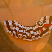 DIY Ruffle Necklace by Rebekah