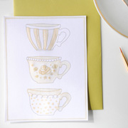 Teacup Note Card with DIY