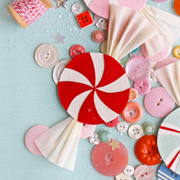 DIY Paper Candies + Candy Canes from Olivia Kanaley