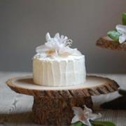 DIY Rustic Cake Stand from Once Wed