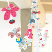 Fabric + Felt Garland by This Love is Forever