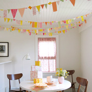 Fabric Party Garland via The Purl Bee