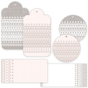 Lace-Pattern Gift Tags + Labels