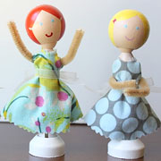 DIY Clothespin Dolls from Dandee