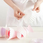 DIY Cupcake Paper Garland from Amy Atlas