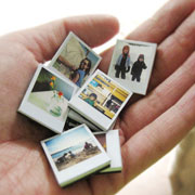 DIY Tiny Polaroid Magnets by Ambrosia Girl