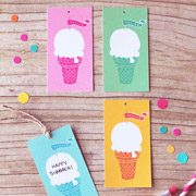 Ice Cream Gift Tags from Eat Drink Chic